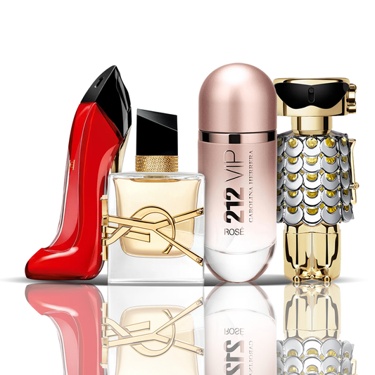 Zestaw 4 Perfumy - Very Good Girl + Libre + 212 VIP Rose + Fame 100ML.