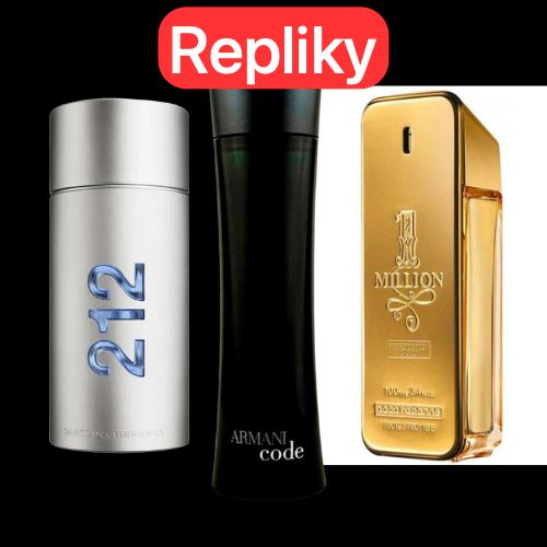 KIT 3 PARFÉMŮ KONTRATIPO (REPLIKY NEORIGINÁLNÍ) Inspirováno parfémy:  212 Men NYC, Paco Rabanne One Milion  Armani Code Homme 100ml