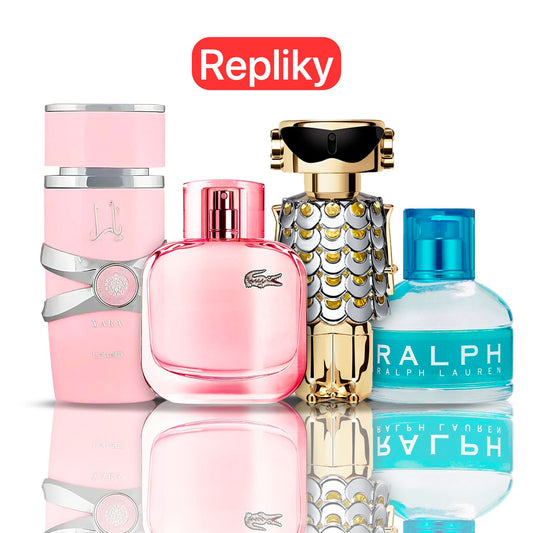 KIT 4 PARFÉMŮ KONTRATIPO (REPLIKY NEORIGINÁLNÍ) Inspirováno parfémy - Fame + Yara + Lacoste Sparkling + Ralph Lauren 100ML