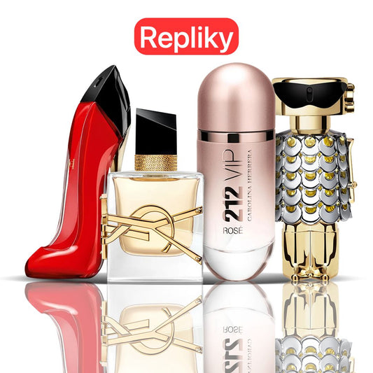 KIT 3 PARFÉMŮ KONTRATIPO (REPLIKY NEORIGINÁLNÍ) Inspirováno parfémy: - Very Good Girl + Libre + 212 VIP Rose + Fame 100ML