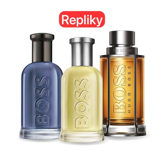 KIT 3 PARFÉMŮ KONTRATIPO (REPLIKY NEORIGINÁLNÍ) Inspirováno parfémy: BOSS BOTTLED, BOSS THE SCENT a BOSS BOTTLED INFINITE 100 ml.